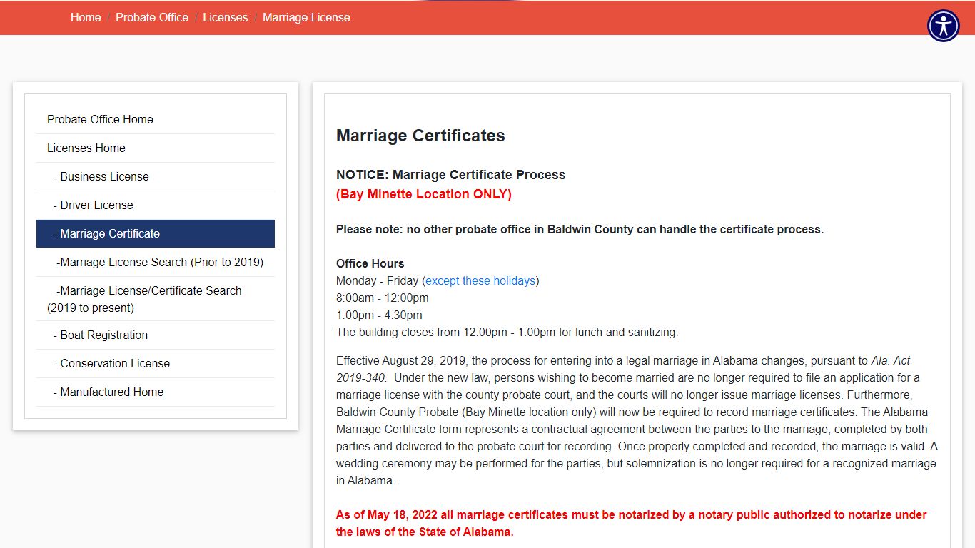 Marriage License - BCC